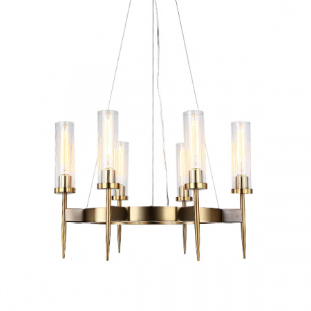 Подвесная люстра Delight Collection Alouette KM0936P-6 brass