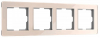 Рамка на 4 поста Werkel Acrylic айвори 4690389190551 W0042743 a062134