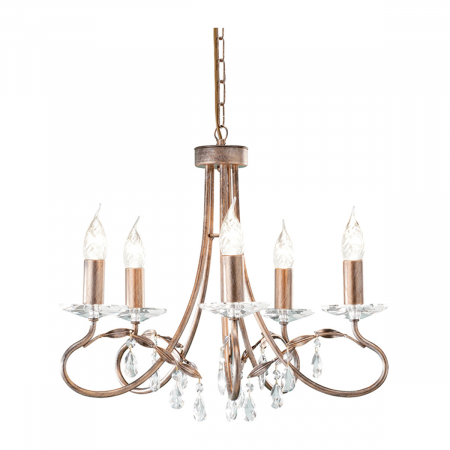 Подвесная люстра Elstead Lighting Christina CRT5-SILVER-GOLD
