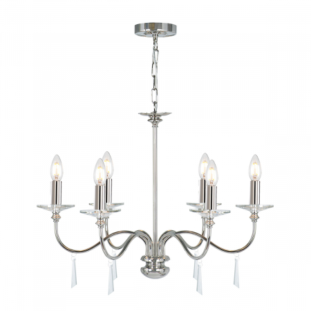 Подвесная люстра Elstead Lighting Finsbury park FP6-POL-NICKEL