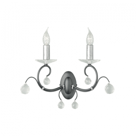 Бра Elstead Lighting Lunetta LUN 2 BLK/SIL