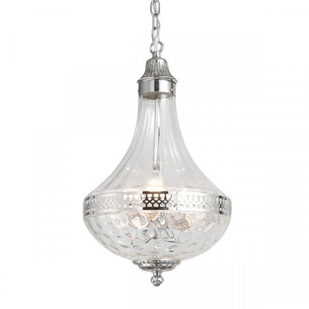 Подвесная люстра DeLight Collection French Empire Glass KG0544P-4 nickel