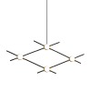 Подвесная люстра DeLight Collection Molecular MD18001067-4A black/gold