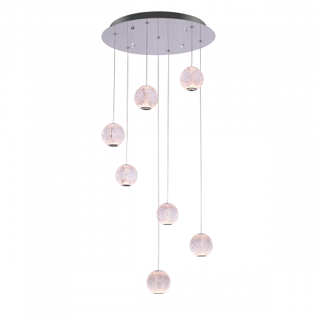 Подвесная люстра DeLight Collection Elliot Diamante MD20001012-7A chrome