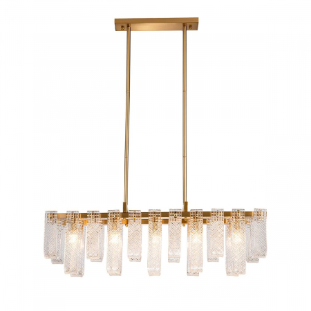 Люстра на штанге Indigo Brina 12027/10PL Brass V000367