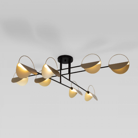 Потолочная люстра Eurosvet Grazia 70148/8 черный/золото Smart a062043