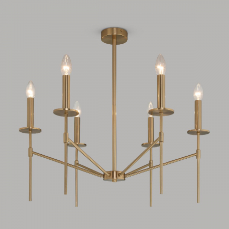 Люстра на штанге Eurosvet Anders 60142/6 латунь Smart a061930