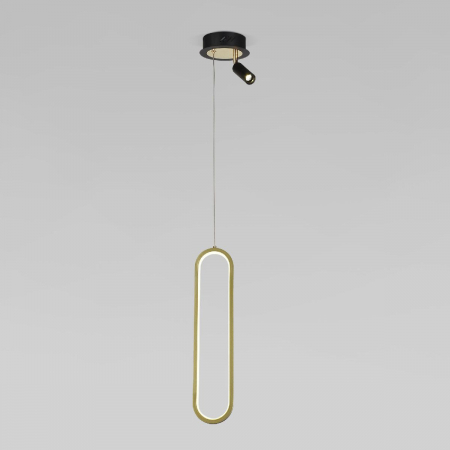 Подвесной светильник Eurosvet Spire 90269/1 черный/золото a060633