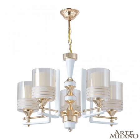 Подвесная люстра Arte Milano Florentia-6087 306087/5 Wh/Gd