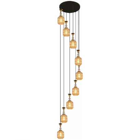 Каскадная люстра Reluce 02003-0.9-09 AMBER