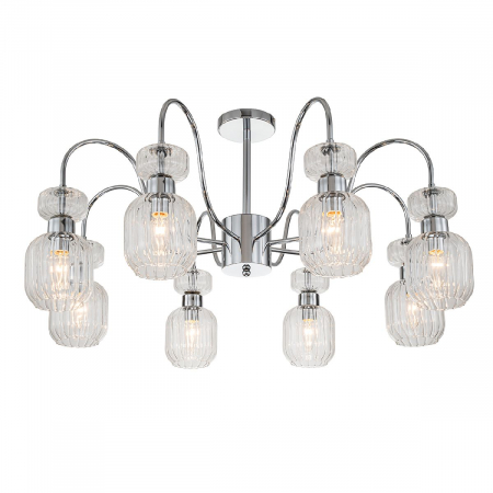 Люстра на штанге Escada Gloss 1141/8PL Chrome/Clear