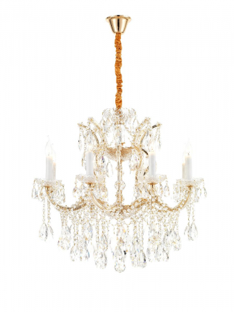 Подвесная люстра iLamp Diamond 6071-8 GD+CL