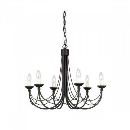 Подвесная люстра Elstead Lighting Carisbrooke CB6-BLACK