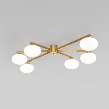 Потолочная люстра Eurosvet Opaline 70220/6 латунь Smart a065766