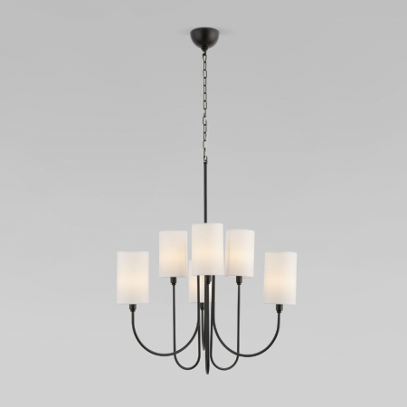 Подвесная люстра Eurosvet Abbey 60164/6 черный Smart a065746