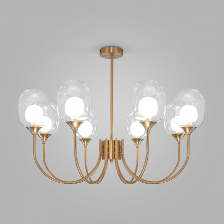 Люстра на штанге Eurosvet Spritz 70217/8 латунь Smart a064748