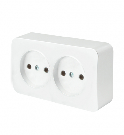 Розетка 2-местная б/з Stekker София MST10-12-01 49303