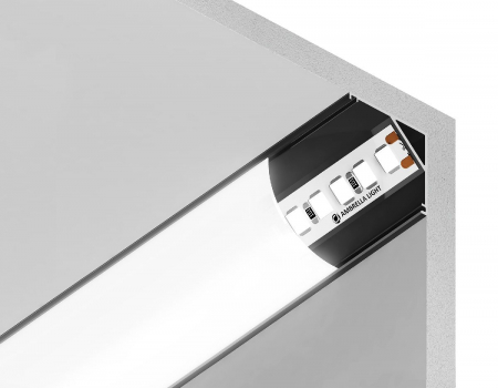 Алюминиевый угловой профиль Ambrella Light Alum Profile GP2100BK