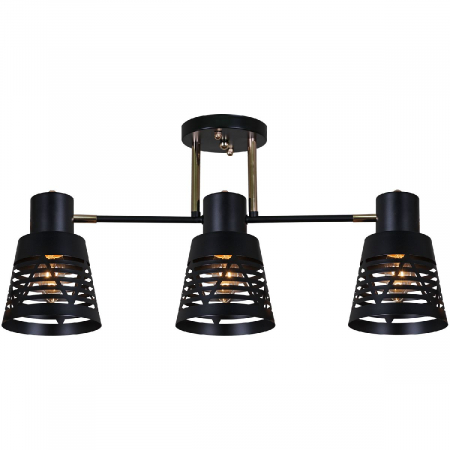Потолочная люстра Reluce 06074-3.3-03 BK+FG