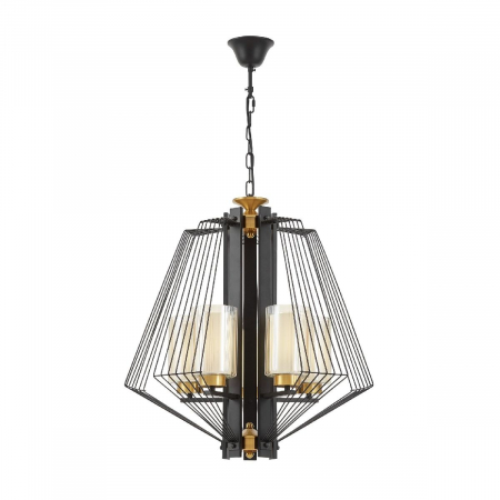 Подвесная люстра Lumina Deco Canti LDP 1244-5 BK+MD