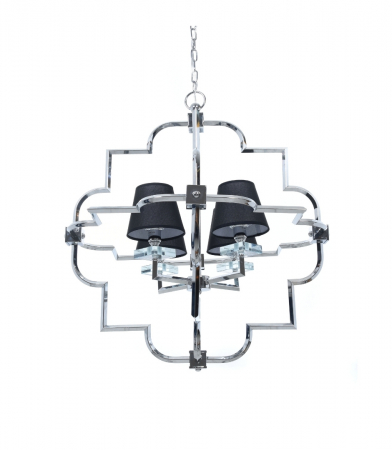 Подвесная люстра Lumina Deco Baltimore LDP 8020-4 CHR+BK