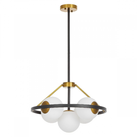 Подвесная люстра Lumina Deco Donzano LDP 8034-5 BK+WT