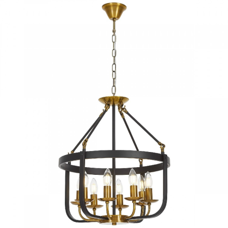 Подвесная люстра Lumina Deco Berling LDP 8024-8 BK+MD