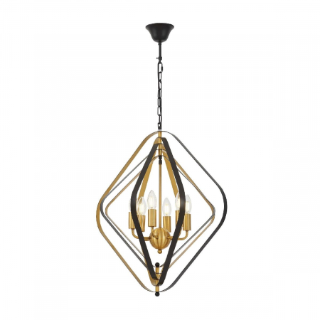 Подвесная люстра Lumina Deco Crulia LDP 8005-6 BK+MD