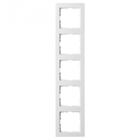 Рамка Jasmart G-Classic 5-постовая белый глянцевый поликарбонат G1005W