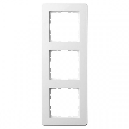 Рамка Jasmart G-Flex 3-постовая белый глянцевый поликарбонат G1103W