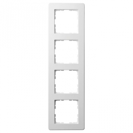 Рамка Jasmart G-Flex 4-постовая белый глянцевый поликарбонат G1104W