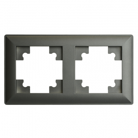 Рамка двухместная Stekker PFR00-7002-06 Катрин 39808