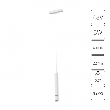 Трековый магнитный светильник Arte Lamp Rapid A6159PL-1WH