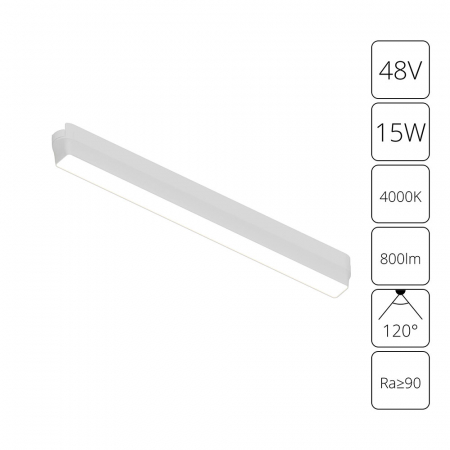 Трековый магнитный светильник Arte Lamp Rapid A6168PL-1WH