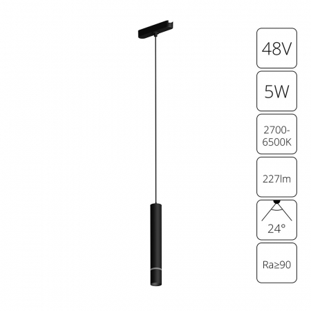 Трековый магнитный светильник Arte Lamp Rapid A2959PL-1BK