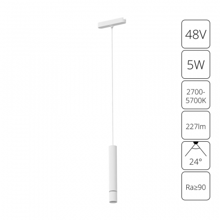 Трековый магнитный светильник Arte Lamp Rapid A2959PL-1WH