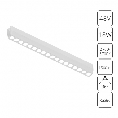 Трековый магнитный светильник Arte Lamp Rapid A2969PL-1WH