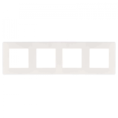 Рамка 4-постовая ЭРА 12 сатин белый 12-5104-01 Б0052529