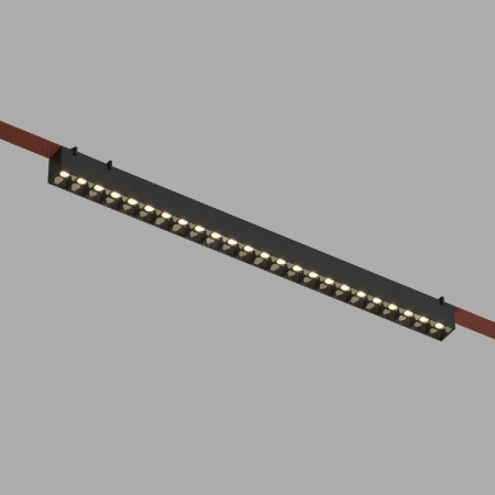 Трековый однофазный светильник Denkirs Belty Grill DK5573-BK