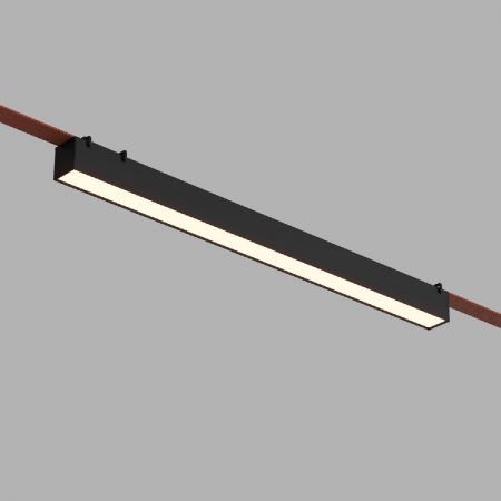 Трековый однофазный светильник Denkirs Belty Linear DK5577-BK