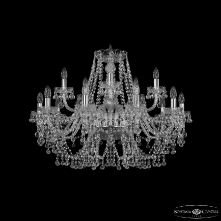 Подвесная люстра Bohemia Ivele Crystal 1409/10+5/300 Ni