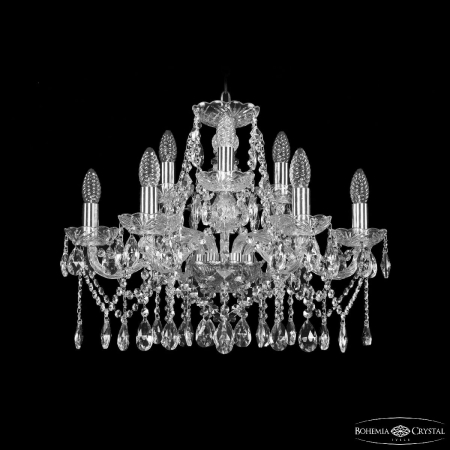 Подвесная люстра Bohemia Ivele Crystal 1413/6+3/200 Ni