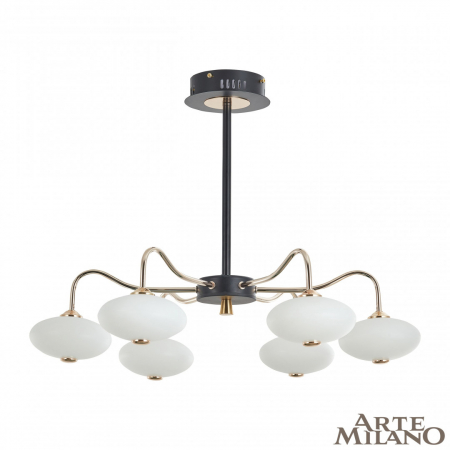 Люстра на штанге Arte Milano Neapolis 273908/6 BK/GD