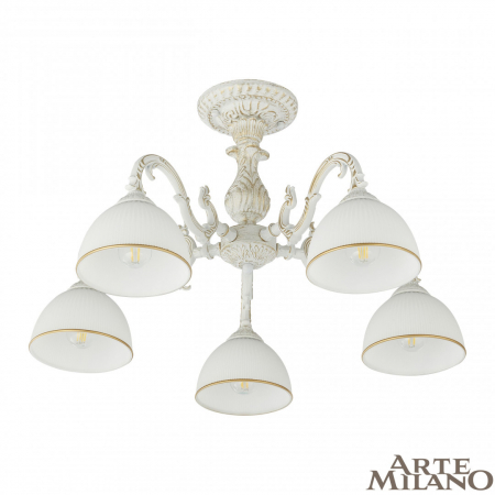 Потолочная люстра Arte Milano 346410/5 WT+G