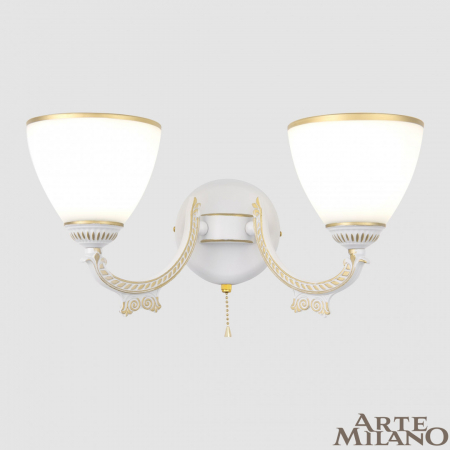 Бра Arte Milano 342837/2W WT+G