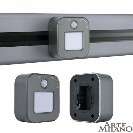 Трековая подсветка Arte Milano Am-track-sockets 380022TLS/LWS Grey