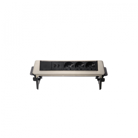 Блок розеток 47 (3 секции и 2 USB) Mebax 00-00001164