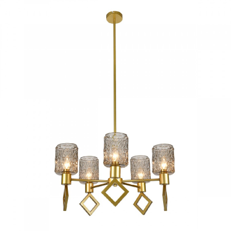 Люстра на штанге Indigo Preda 13025/5R Gold V000469