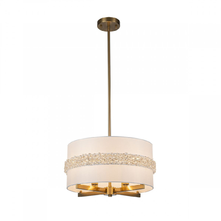 Люстра на штанге Indigo Effetto 13030/4R Brass V000514