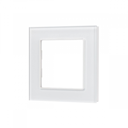 Рамка одноместная Arlight FRM-GLARE-GS-1-WH 043786